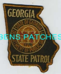 GEORGIA,GEORGIA STATE PATROL 4 STATE SHAPED